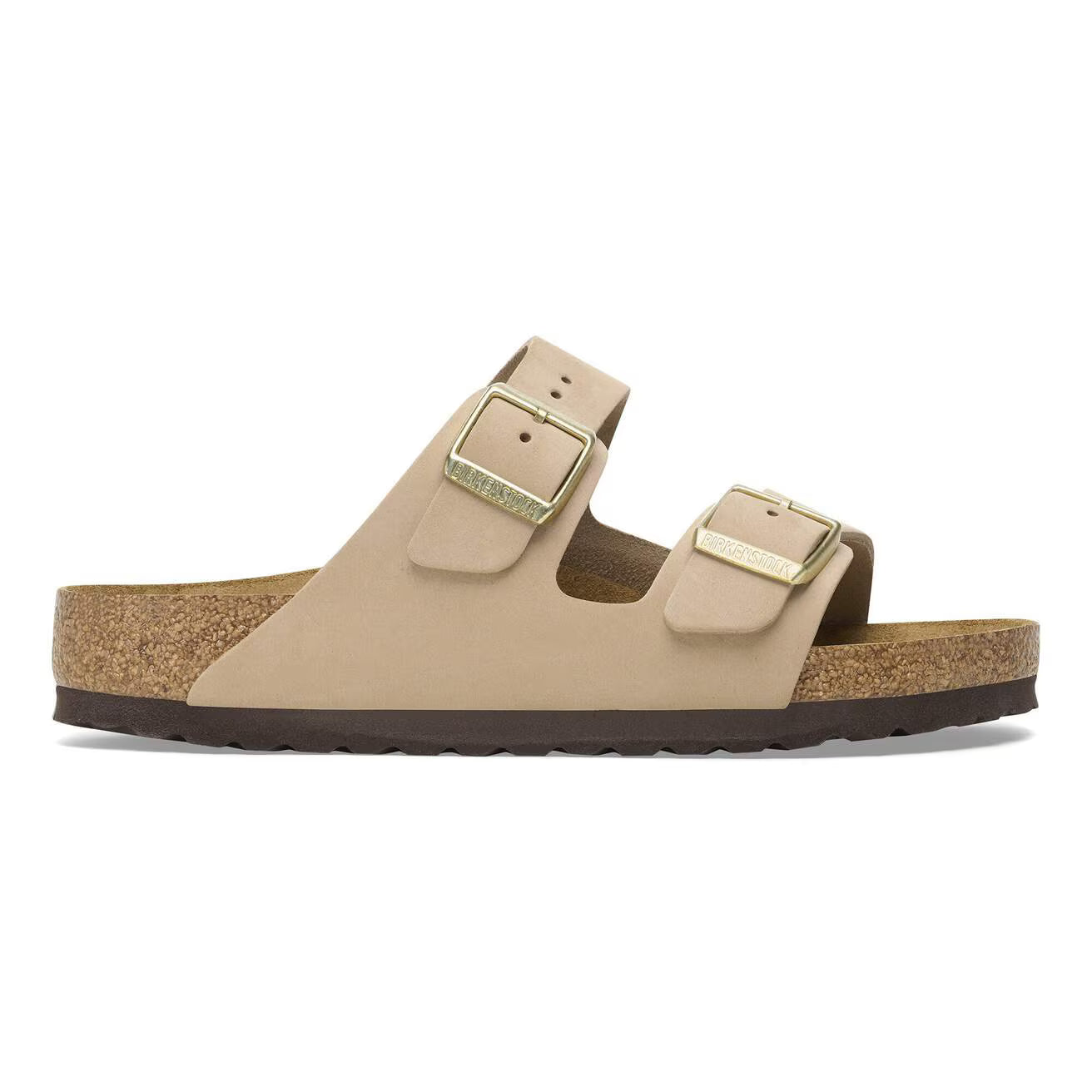 Birkenstock 1019016 Arizona plantare morbido Pelle Nubuck Sandcastle