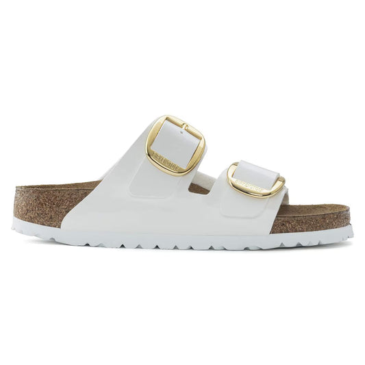 Birkenstock 1019818 Arizona Big Buckle Birko-Flor vernice Patent White