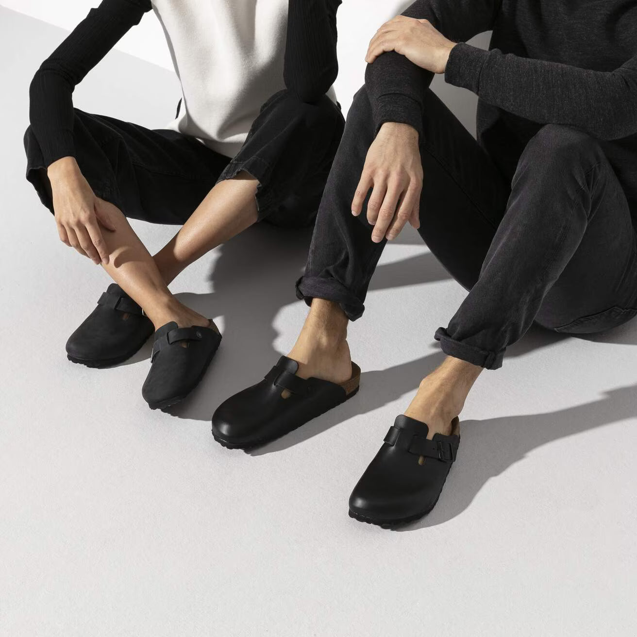 Birkenstock 059463 Boston Pelle oliata Black