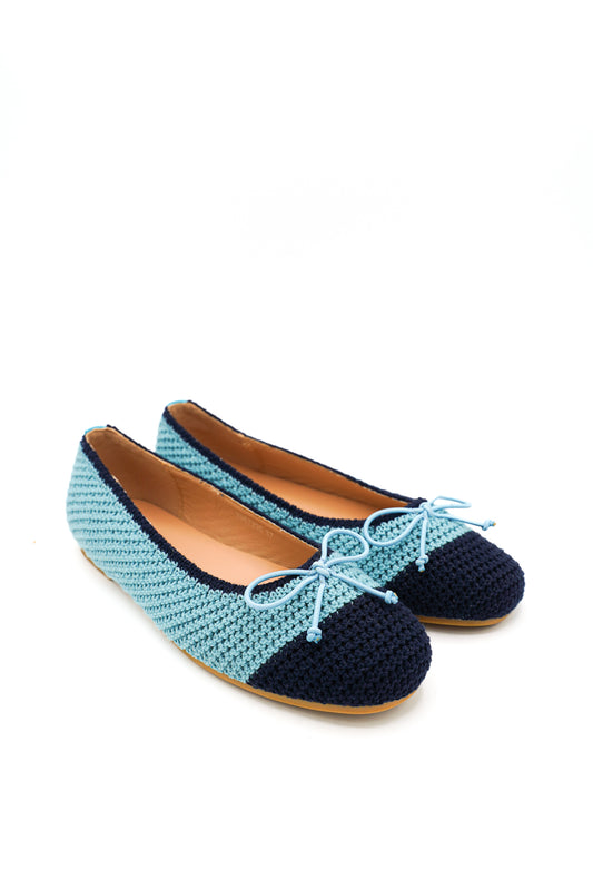 Gaia Shoes Caterina Ballerine in rafia con fiocco