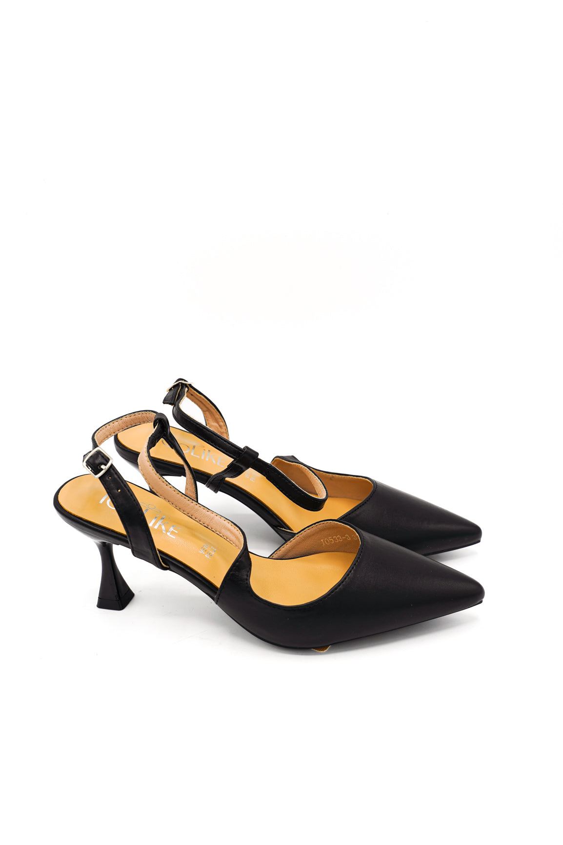 Gaia Shoes JO533-3 Dècolletè slingback a punta con scollo sagomato