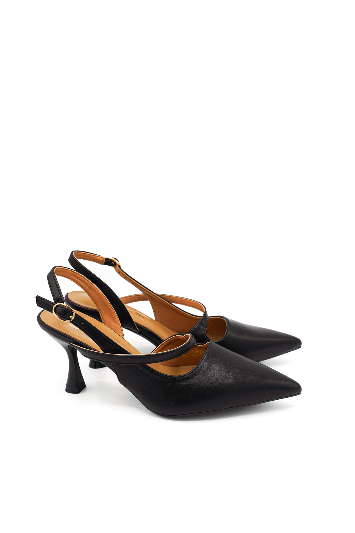 Gaia Shoes Alessia Slingback con punta sfilata e tacco medio