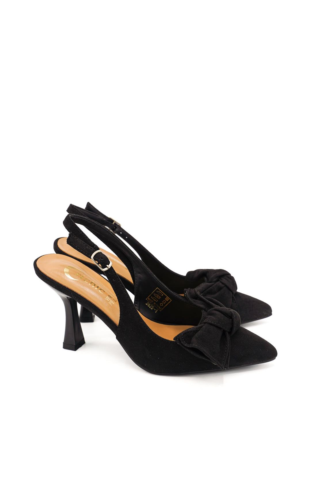 Gaia Shoes Amanda Slingback con punta affusolata e maxi fiocco