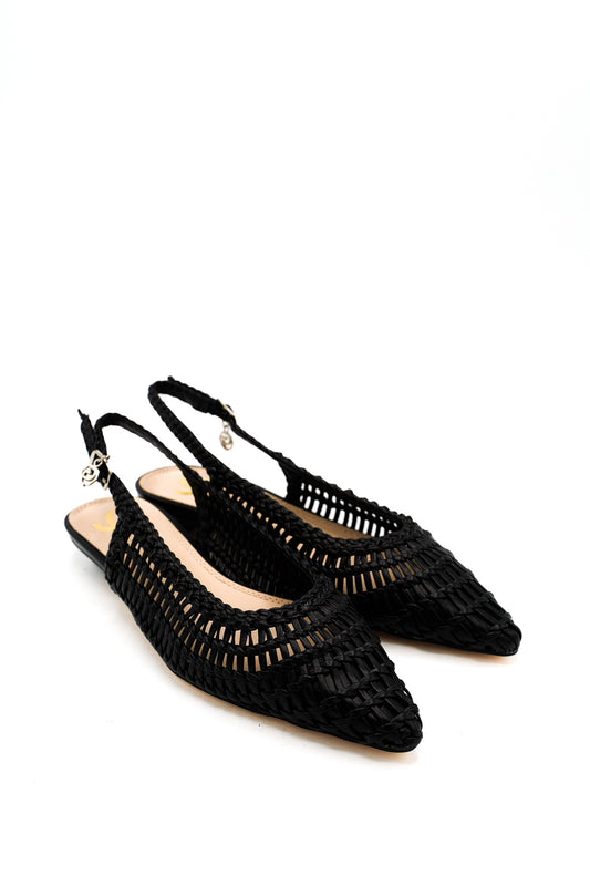 Gaia Shoes GD405 Slingback con tomaia intrecciata