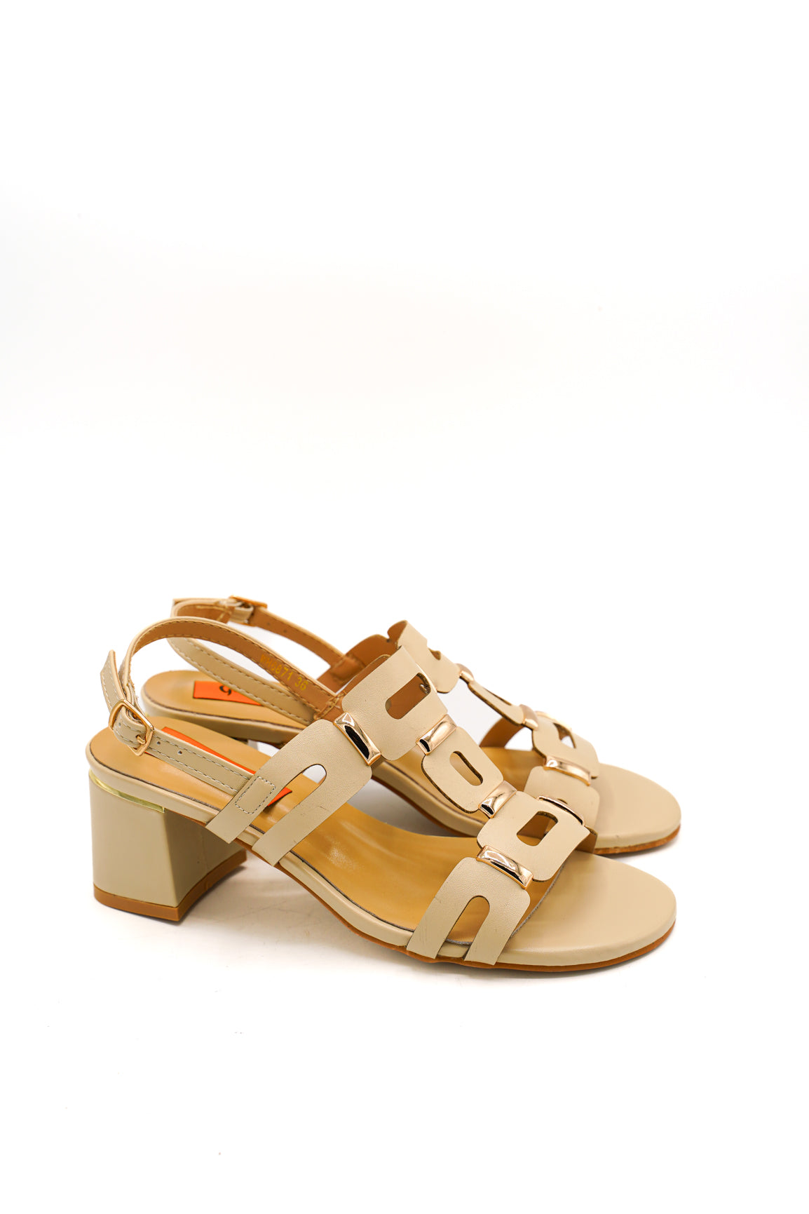 Gaia Shoes WH6871MT Sandali con tomaia ad inserti geometrici e dettagli metal