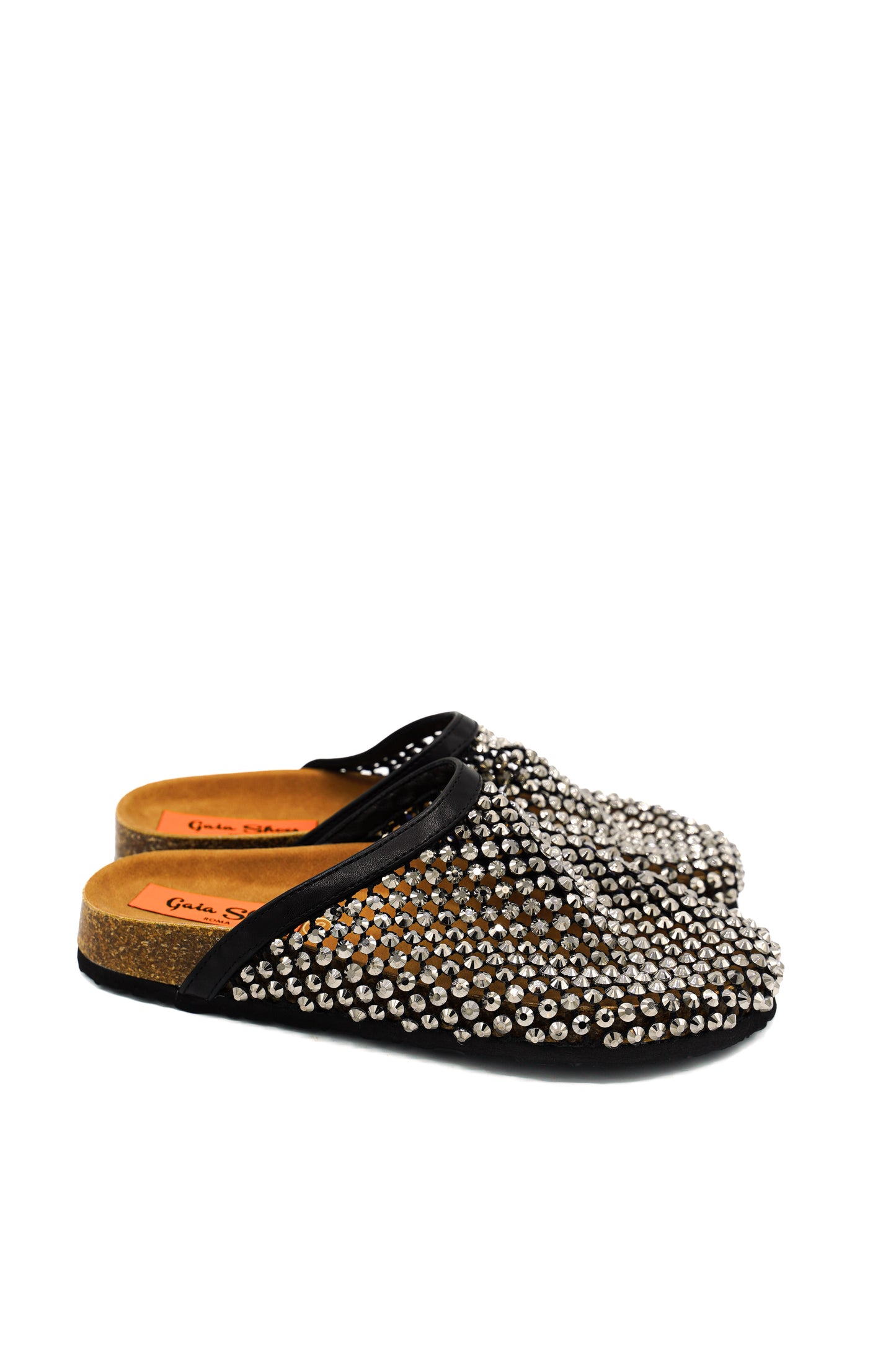 Gaia Shoes J42166L-13 Sabot gioiello traforati con micro pietre luminose
