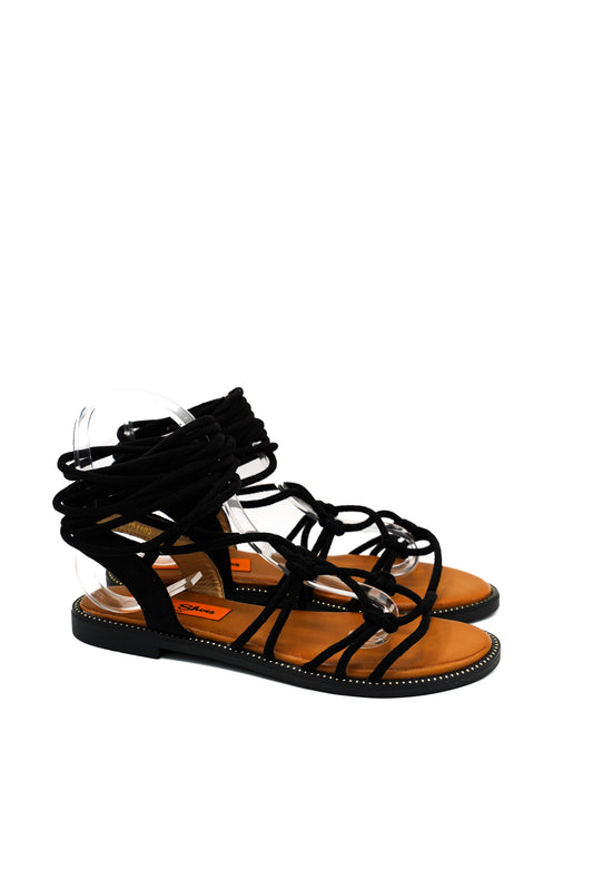 Gaia Shoes XJY251403TO Sandali gladiatore con lacci regolabili al polpaccio