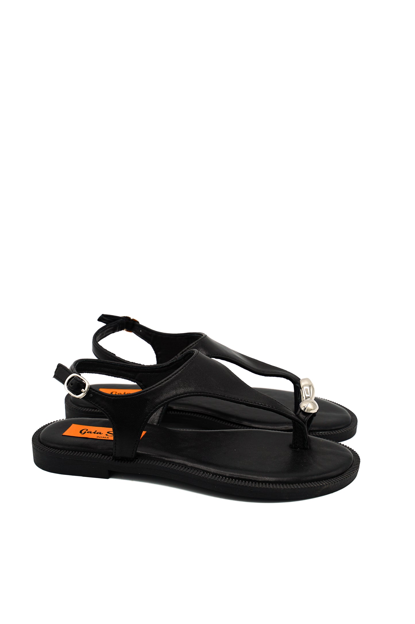 Gaia Shoes J41243-60 Sandali infradito con dettaglio metal