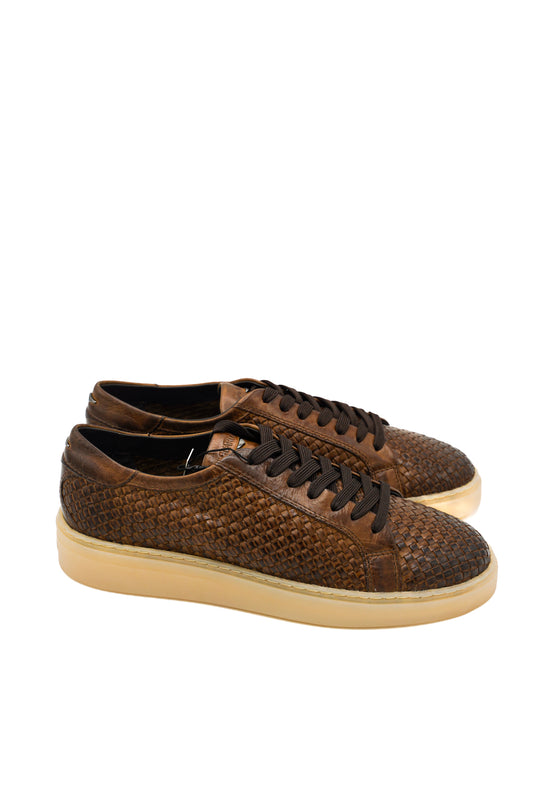 Alberto Guardiani GM61003A Lauro sneakers uomo con lavorazione intrecciata