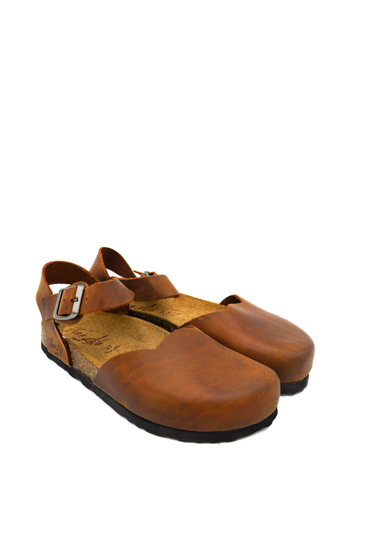 Gaia Shoes 890-015FL Sandali con punta chiusa e cinturino