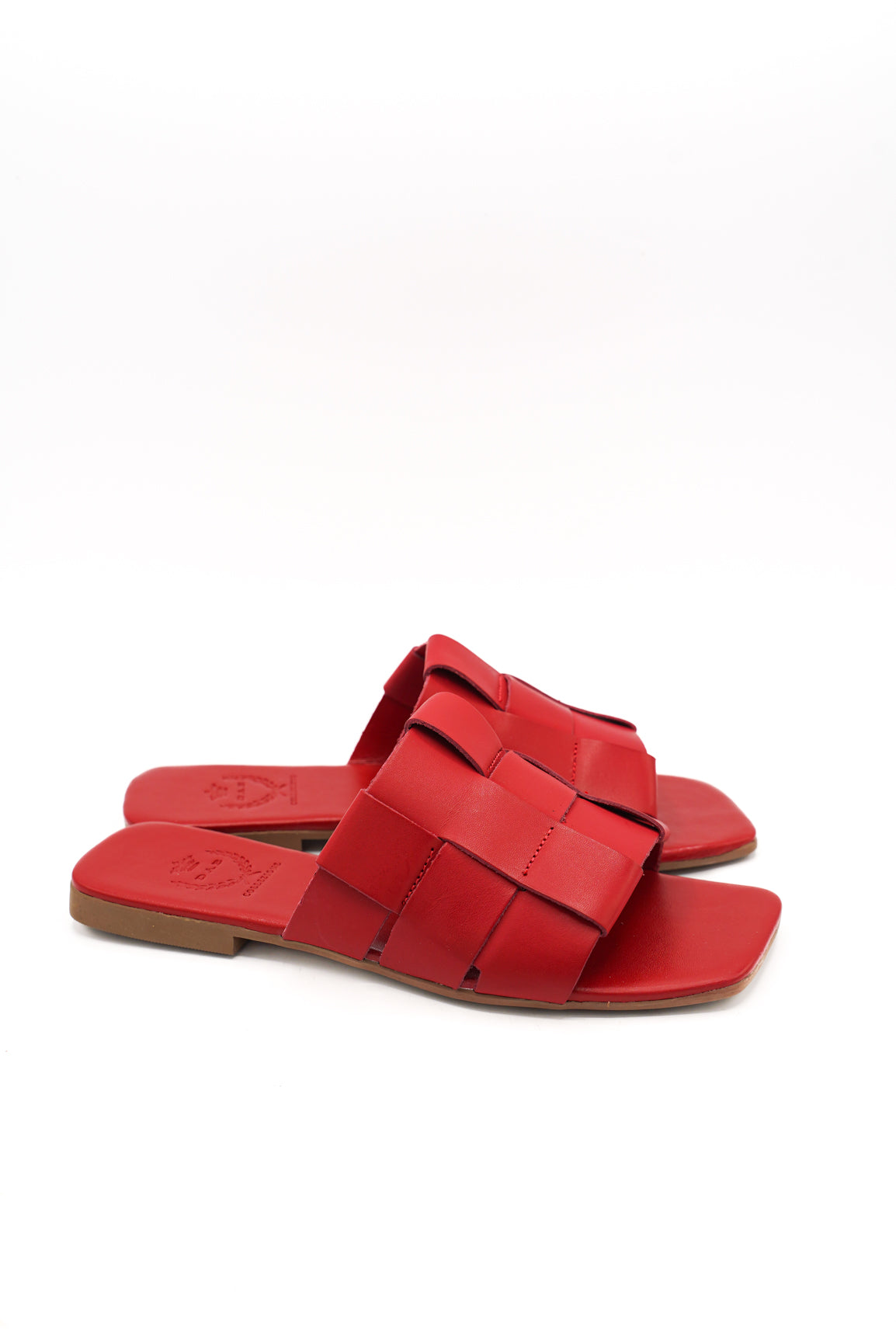 Gaia Shoes 1439201 Ciabattina con fascia a trama intrecciata