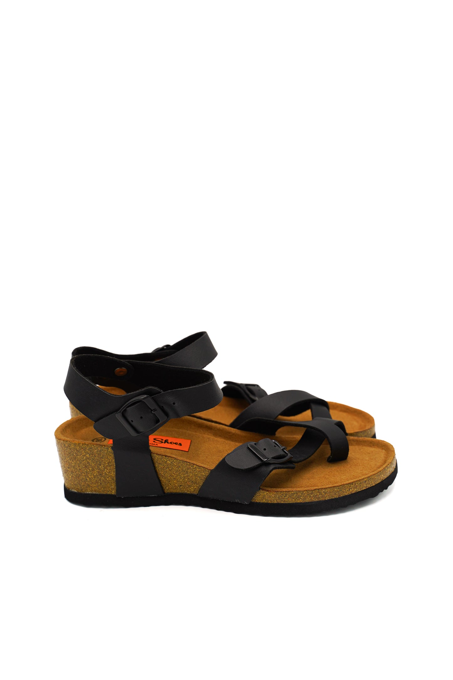 Gaia Shoes Olimpia sandali infradito donna con cinturino alla caviglia