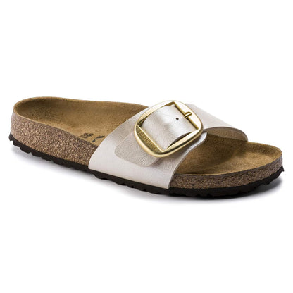 Birknstock 1015279 Madrid Big Buckle Birko-Flor Graceful Pearl White