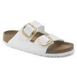 Birkenstock 1019818 Arizona Big Buckle Birko-Flor vernice Patent White