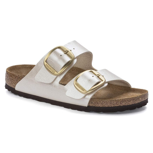 Birkenstock 1020021 Arizona Big Buckle Birko-Flor Graceful Pearl White