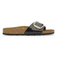 Birkenstock 1027785 Madrid Big Buckle Birko-Flor vernice Patent Black/Gold