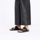 Birkenstock 1027918 Arizona Big Buckle Birko-Flor vernice Patent Black/Gold
