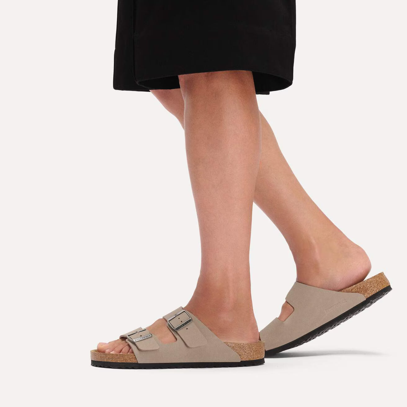 Birkenstock 1032070 Arizona Birko-Flor Nubuck Gray Taupe