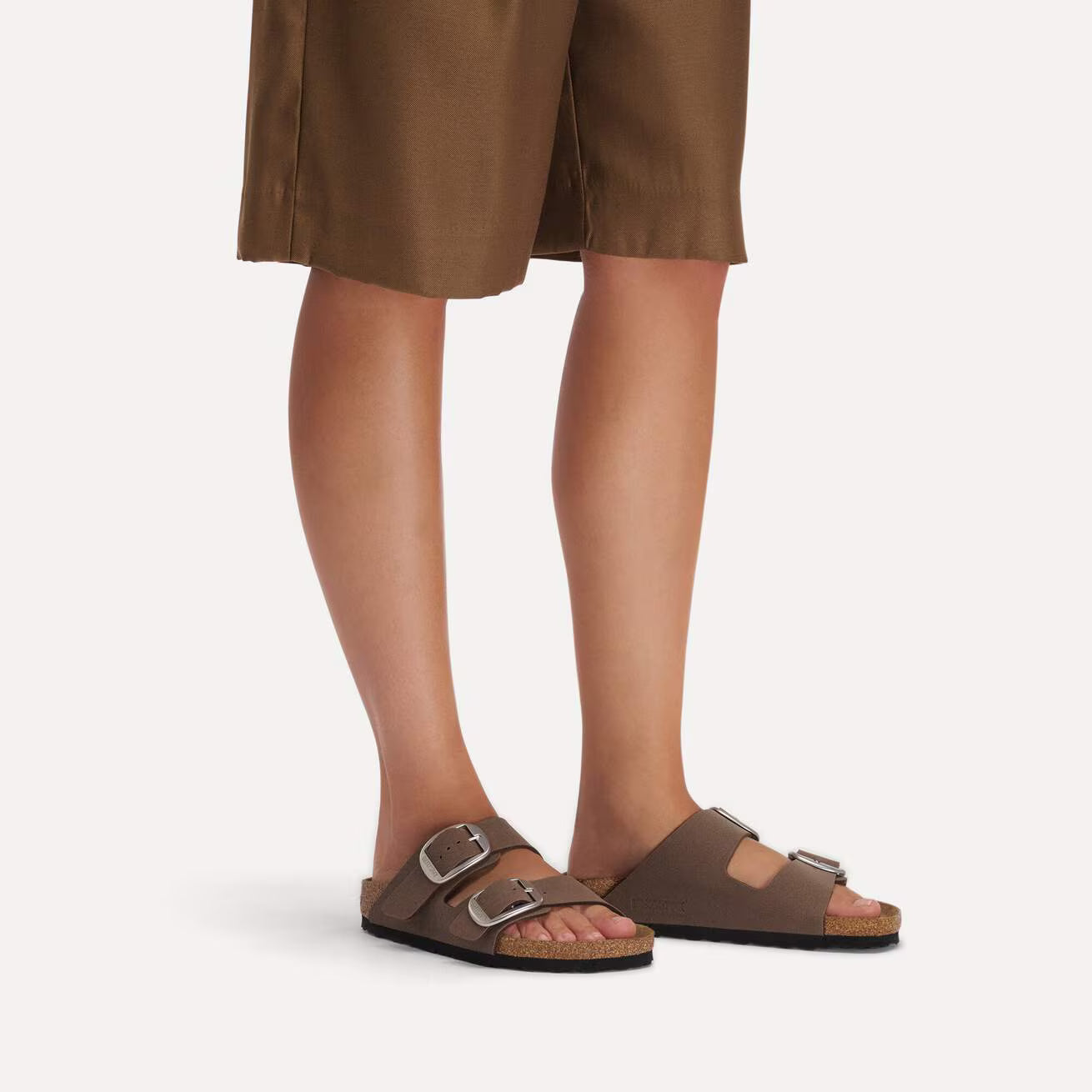 Birkenstock 1032081 Arizona Big Buckle Birko-Flor Nubuck Mocca