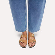 Birkenstock 1032086 Arizona plantare morbido Pelle Nubuck Mink