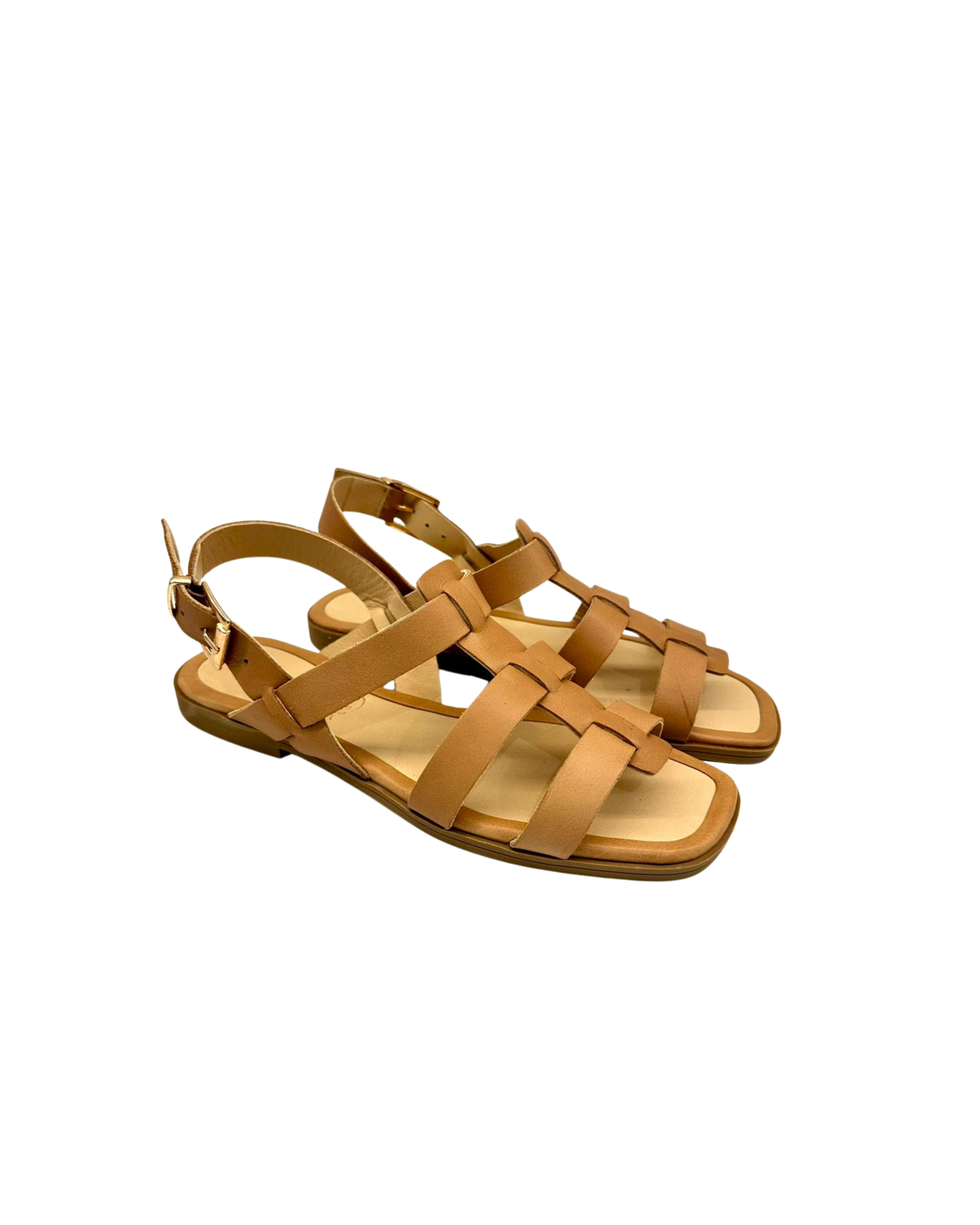 Scarpissime 01 246 15103 Sandali flat con listini intrecciati