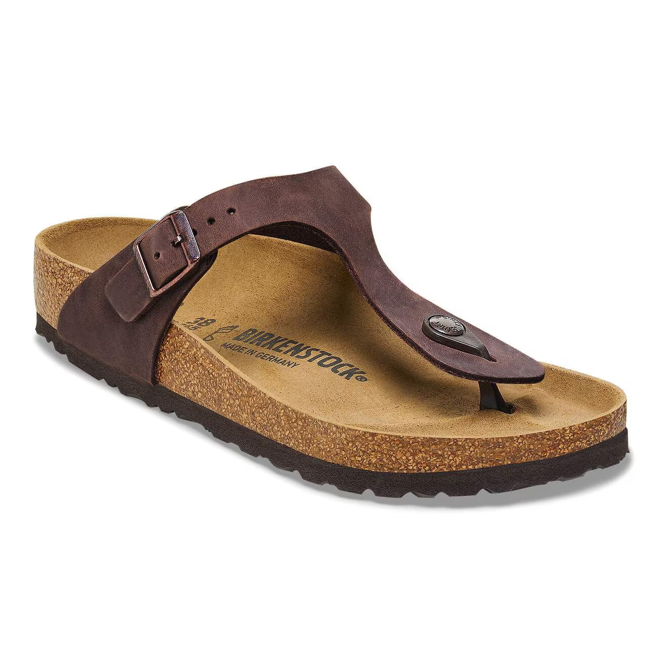 Birkenstock 743831 Gizeh  Pelle oliata Habana