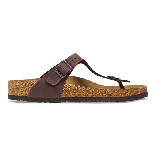 Birkenstock 743831 Gizeh  Pelle oliata Habana