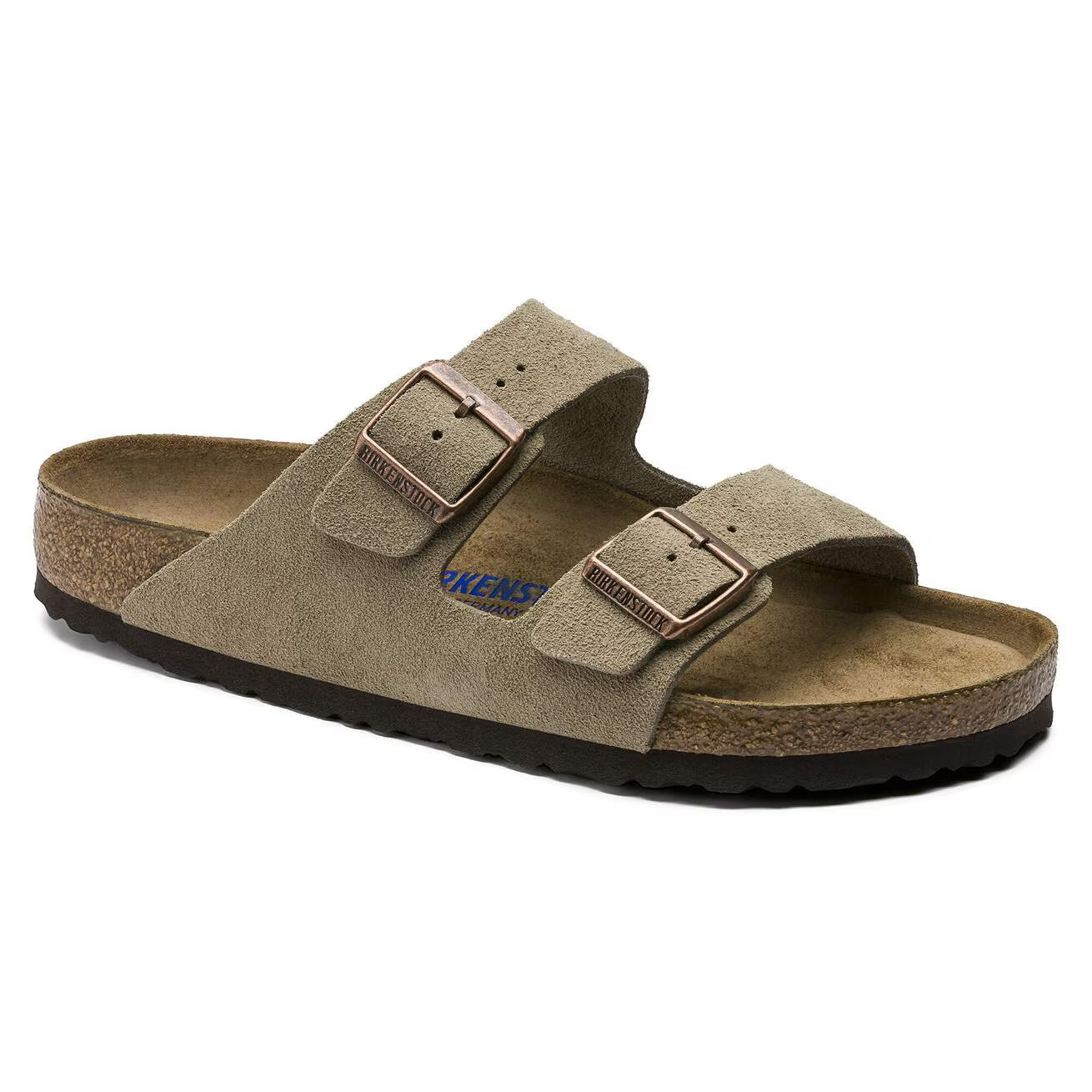 Birkenstock 951303 Arizona plantare morbido pelle scamosciata taupe