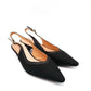 Gaia Shoes Carmen Slingback con finitura intrecciata e tacco basso
