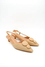 Gaia Shoes Chiara Slingback con texture intrecciata