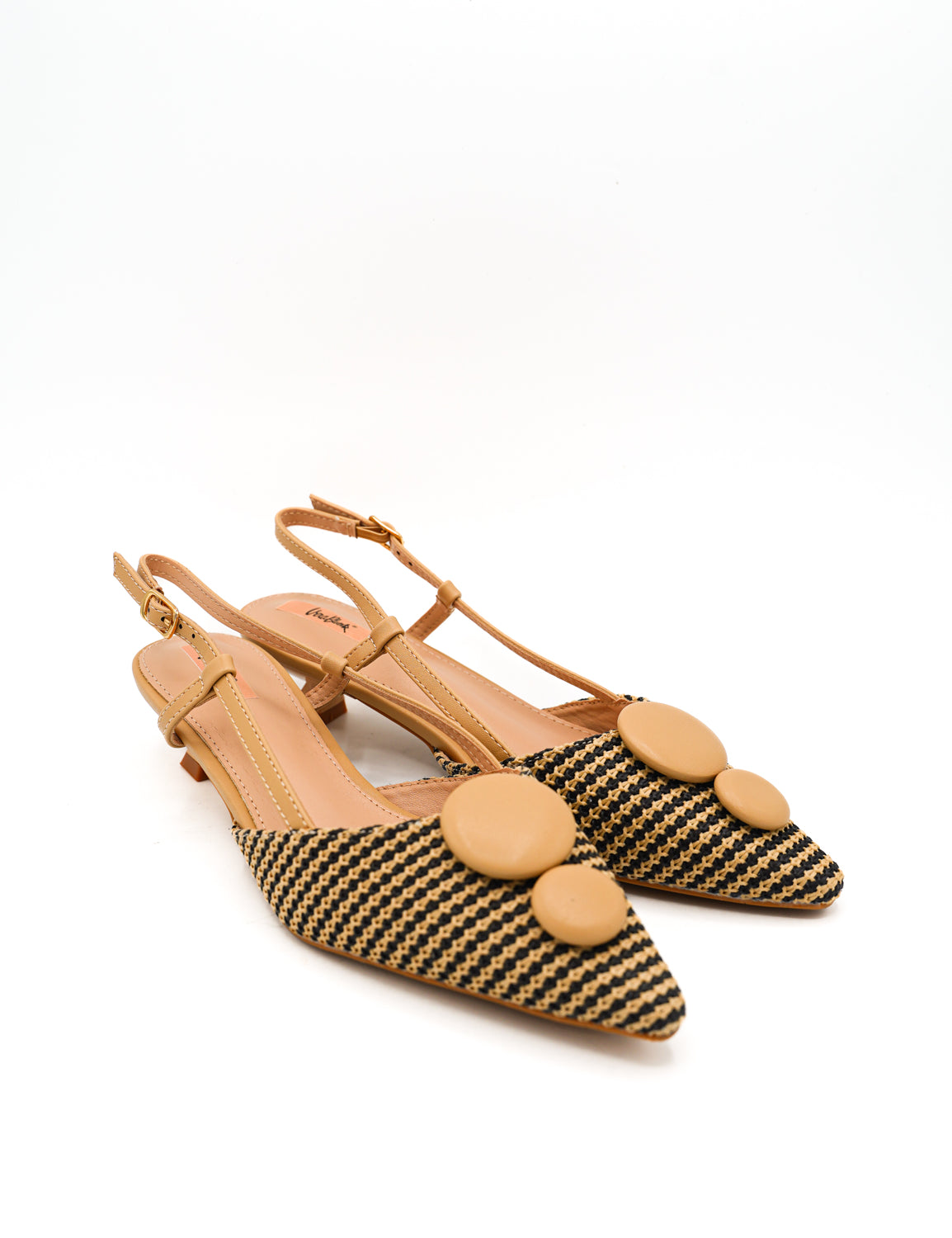 Gaia Shoes Chiara Slingback con texture intrecciata