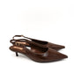 Gaia Shoes Catia Slingback con finitura spazzolata e tacco basso