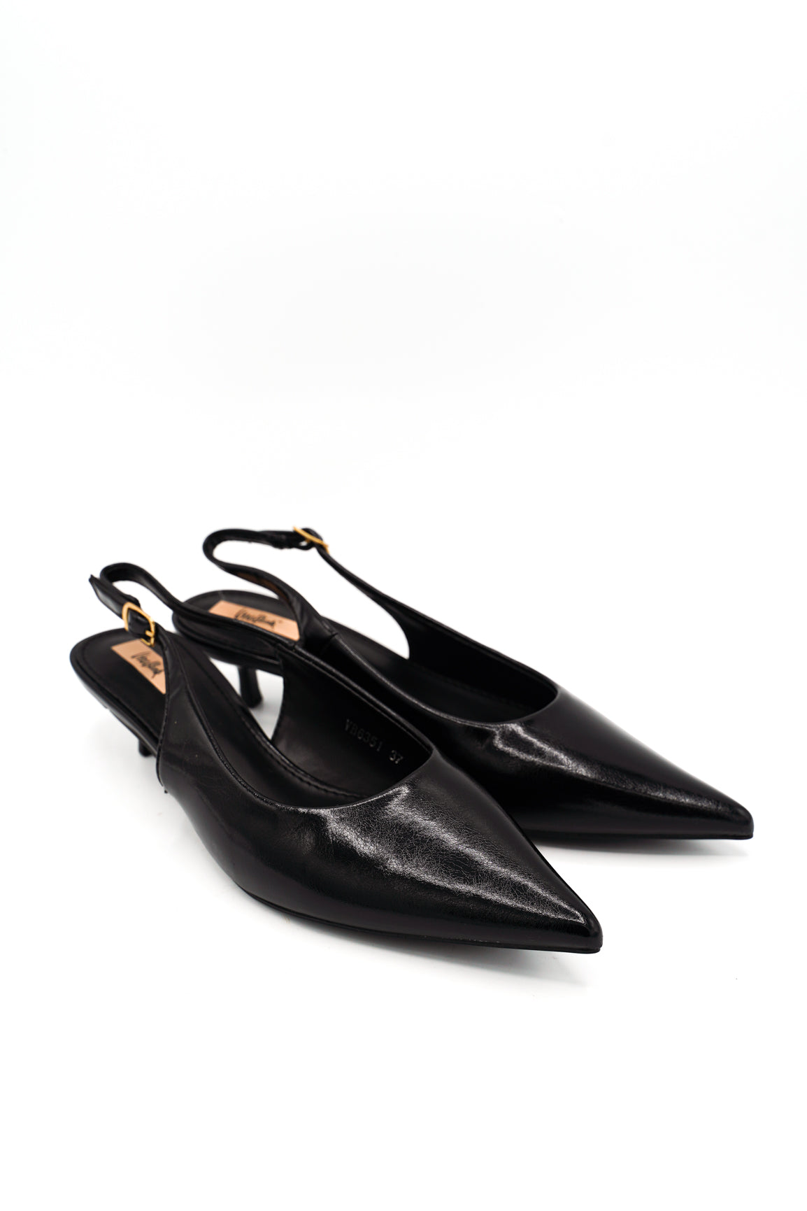 Gaia Shoes Catia Slingback con finitura spazzolata e tacco basso