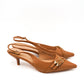 Gaia Shoes Claudia Slingback con tacco basso e fibbie dorate