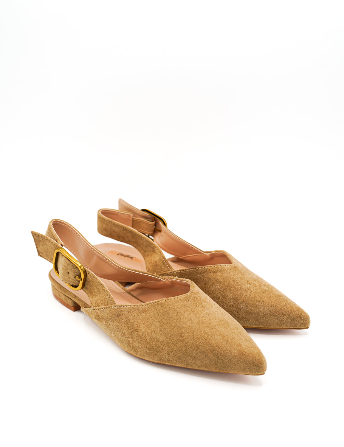 Gaia Shoes Cinzia Slingback effetto scamosciato con punta affusolata
