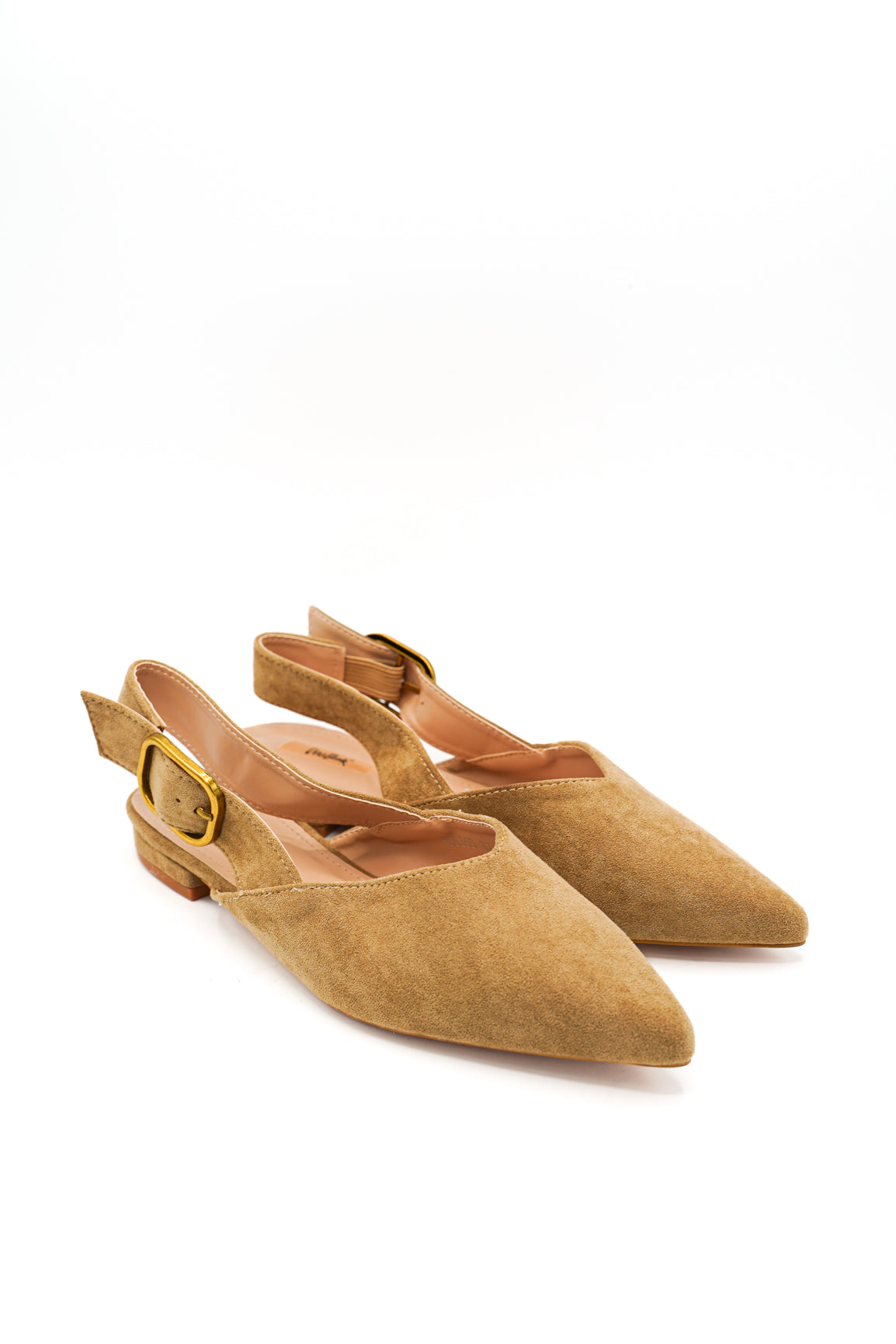Gaia Shoes Cinzia Slingback effetto scamosciato con punta affusolata