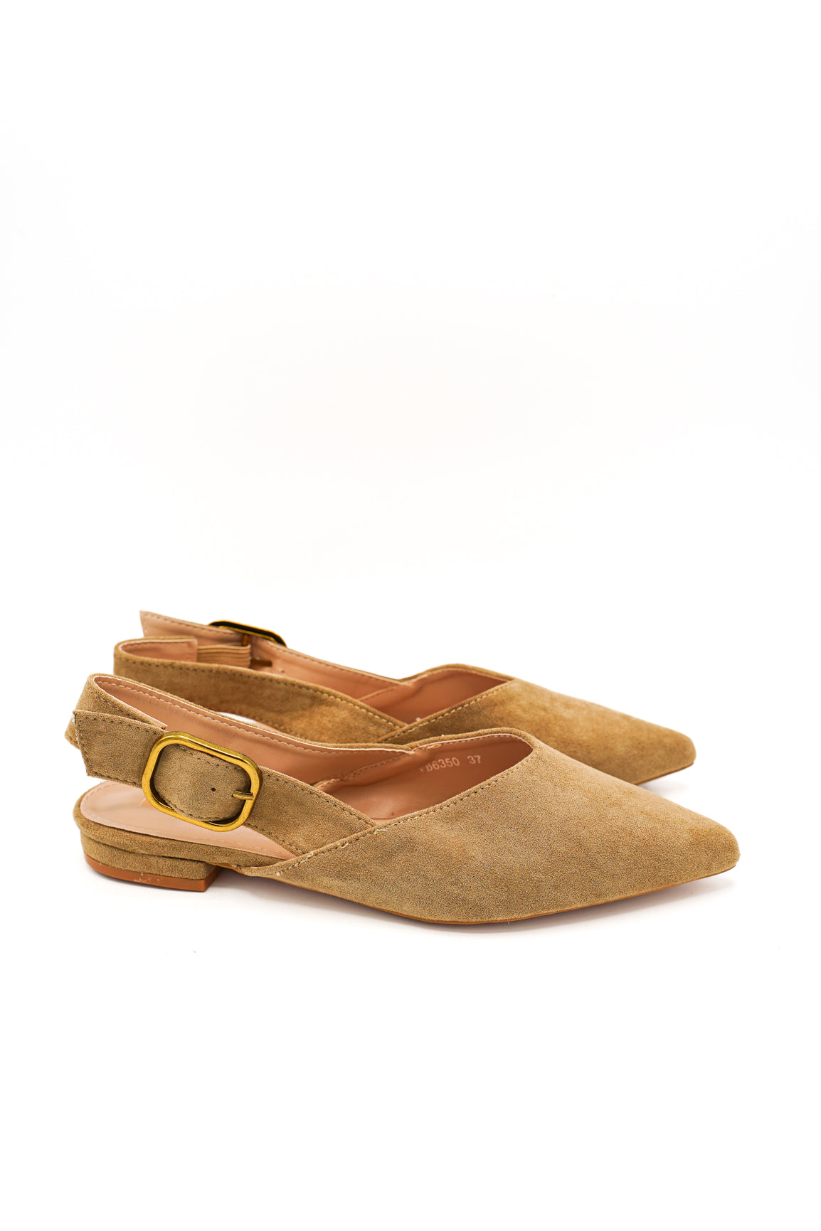 Gaia Shoes Cinzia Slingback effetto scamosciato con punta affusolata
