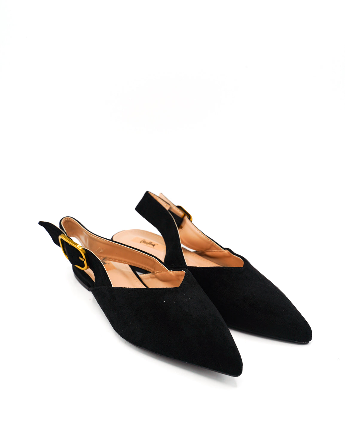 Gaia Shoes Cinzia Slingback effetto scamosciato con punta affusolata
