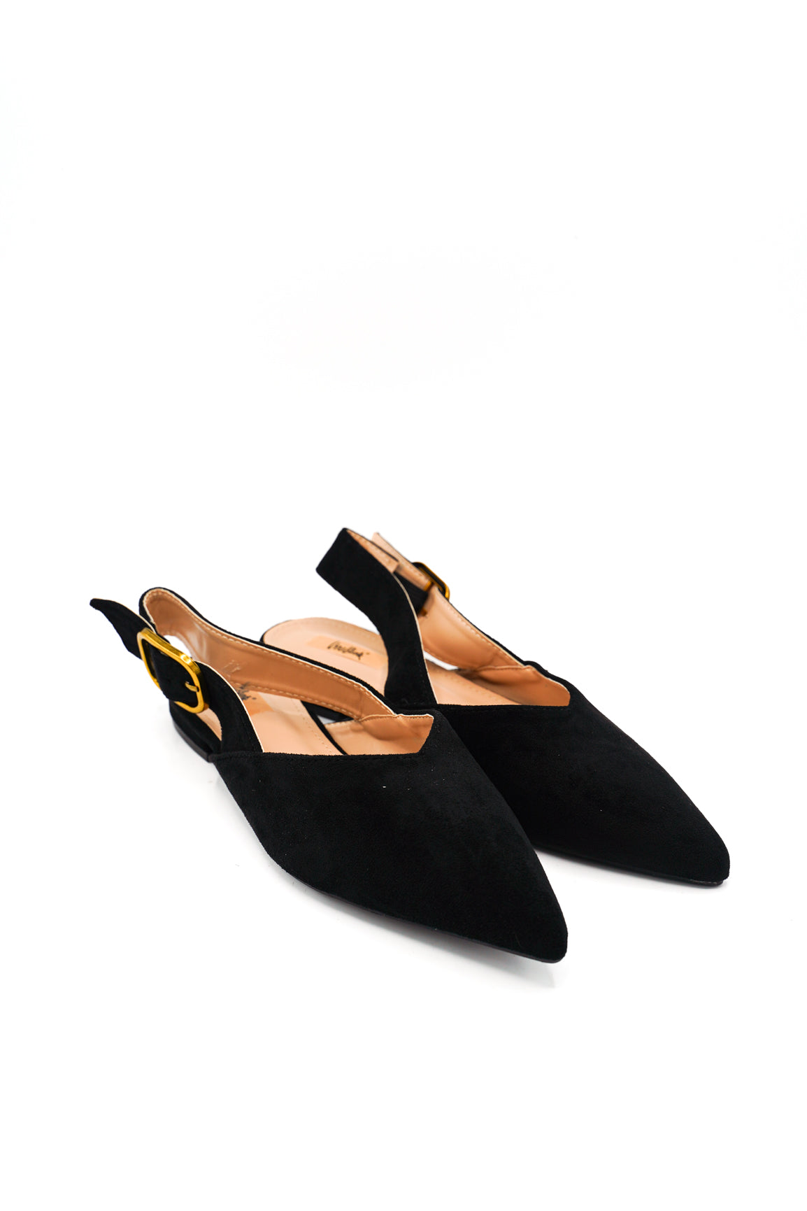 Gaia Shoes Cinzia Slingback effetto scamosciato con punta affusolata