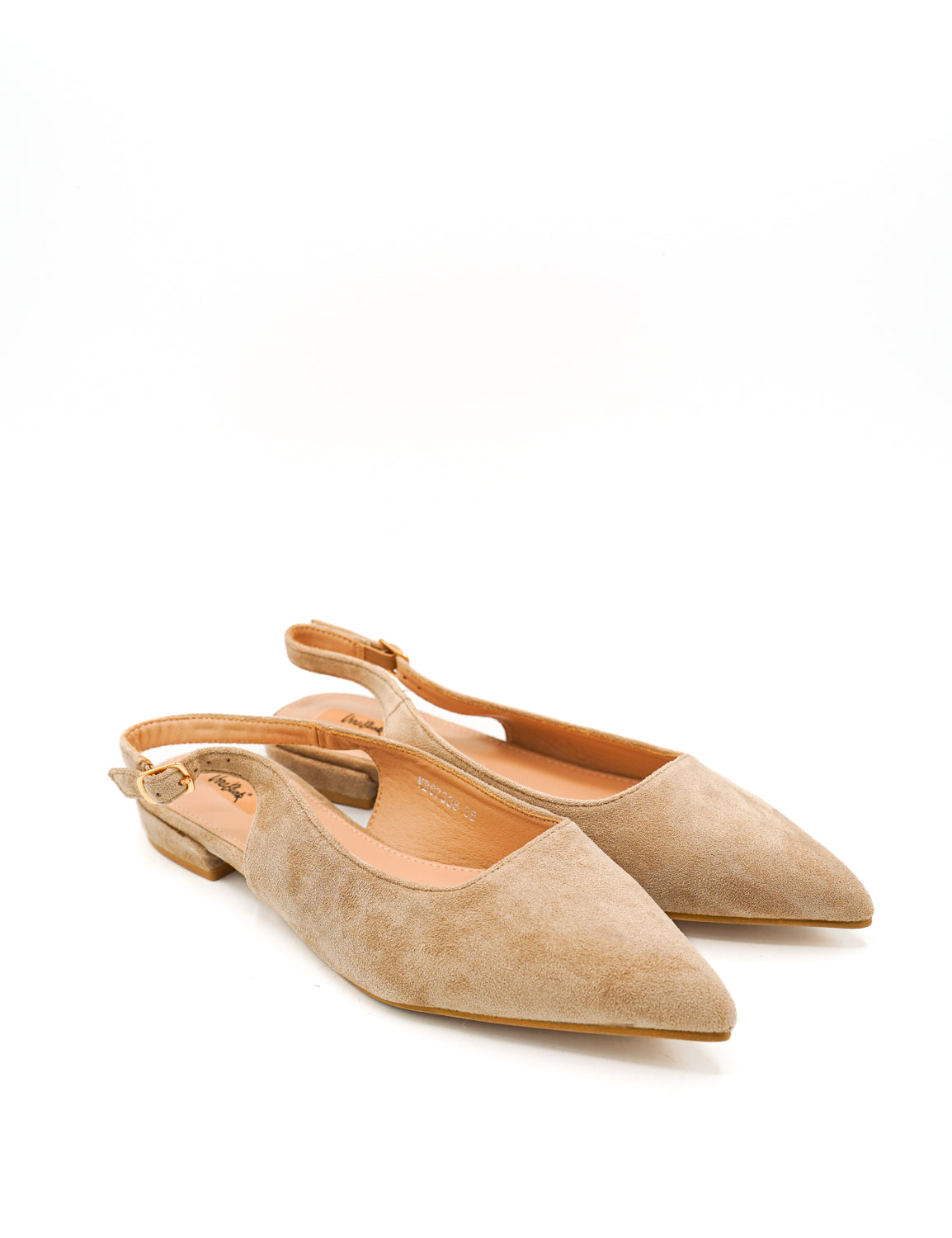 Gaia Shoes Carolina Ballerine slingback effetto scamosciato
