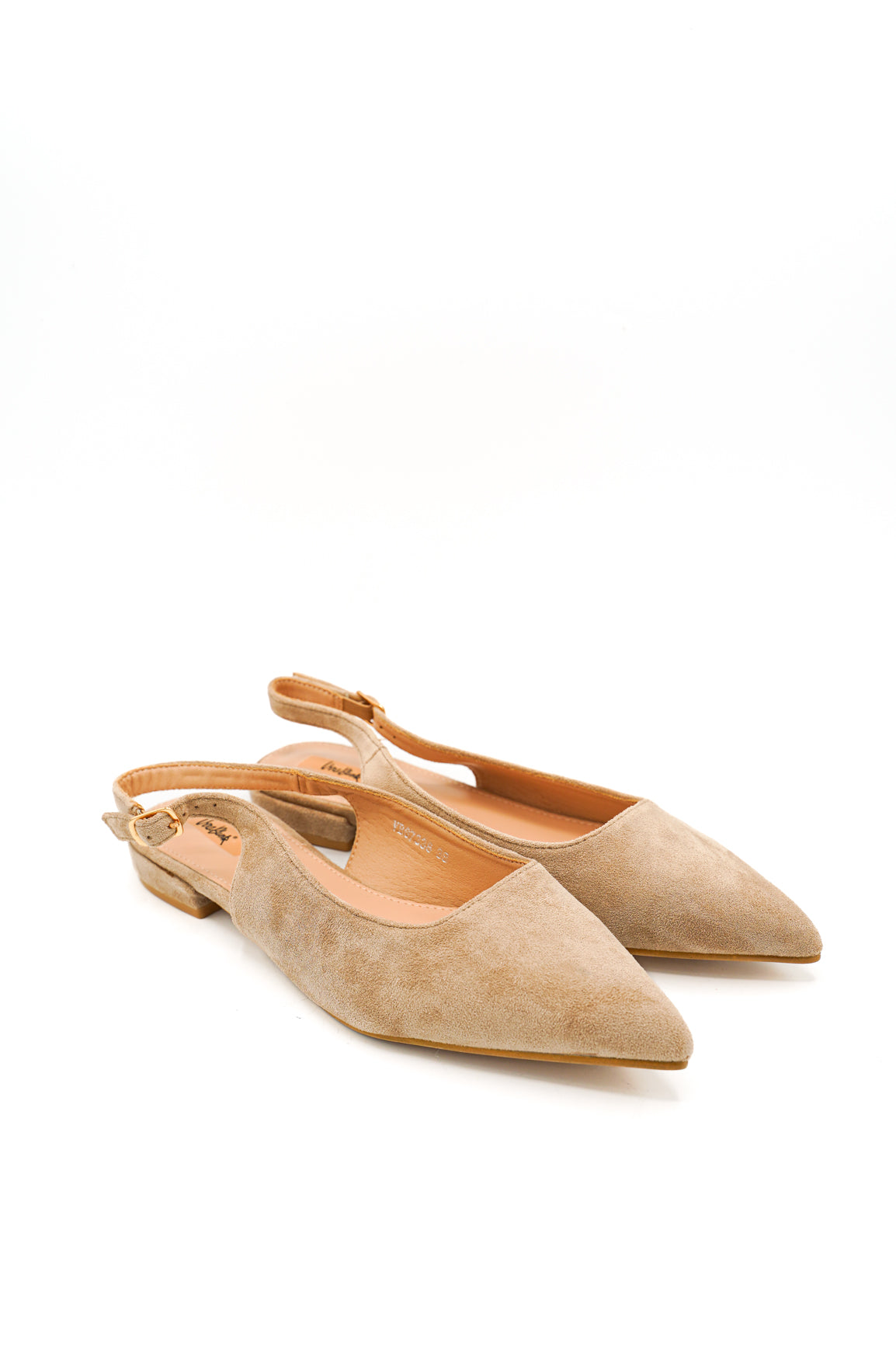 Gaia Shoes Carolina Ballerine slingback effetto scamosciato