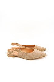 Gaia Shoes Carolina Ballerine slingback effetto scamosciato