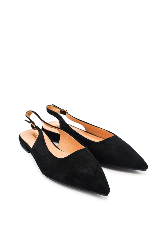 Gaia Shoes Carolina Ballerine slingback effetto scamosciato