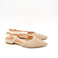 Gaia Shoes Carlotta Slingback con tomaia intrecciata effetto rafia