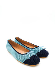Gaia Shoes Caterina Ballerine in rafia con fiocco