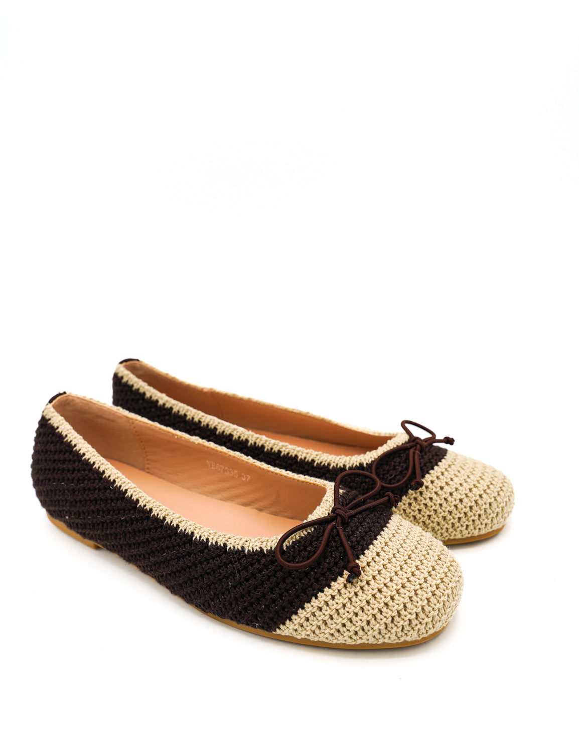 Gaia Shoes Caterina Ballerine in rafia con fiocco