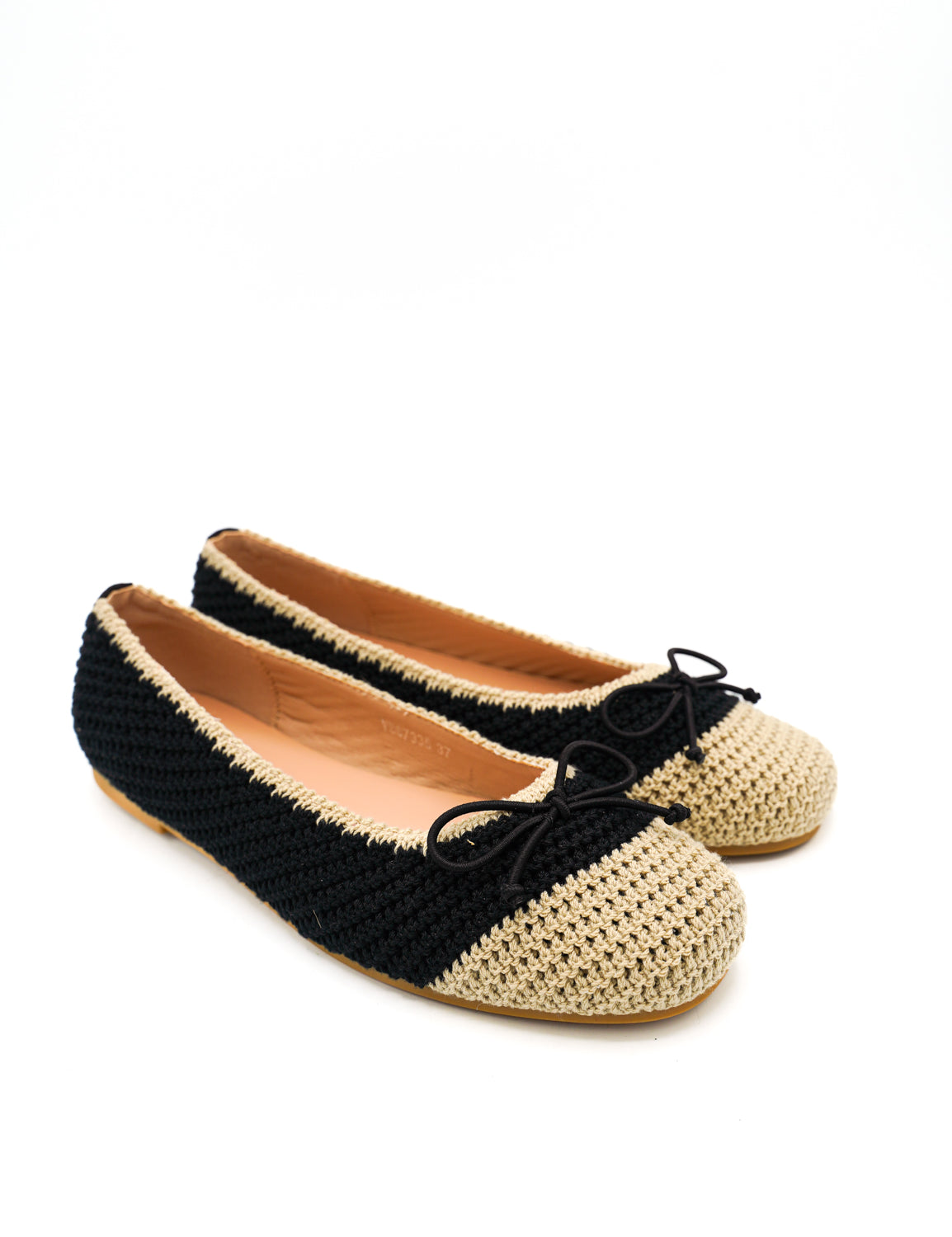 Gaia Shoes Caterina Ballerine in rafia con fiocco