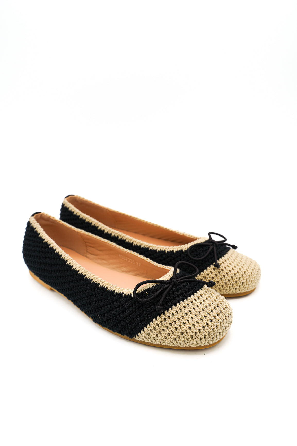 Gaia Shoes Caterina Ballerine in rafia con fiocco