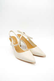 Gaia Shoes YSJ251892TO Dècolletè slingback a punta affusolata pronunciata