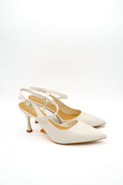 Gaia Shoes YSJ251892TO Dècolletè slingback a punta affusolata pronunciata